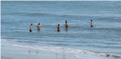 no wimping out of swimming