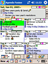 Agenda Fusion v7.85 PIM for Pocket PC Review
