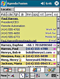 Agenda Fusion v7.85 PIM for Pocket PC Review