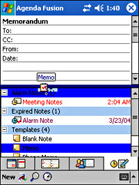 Agenda Fusion v7.85 PIM for Pocket PC Review