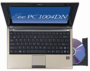 Asus Adds CD/DVD Writer to Eee 1004DN Netbook