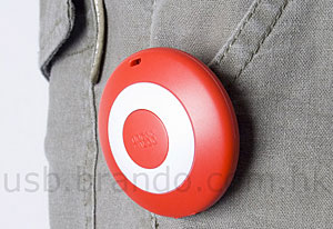 Brando 'Button Badge' USB Pedometer 