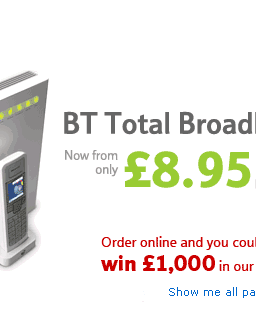 BT Shout We are Number One In Broadband
