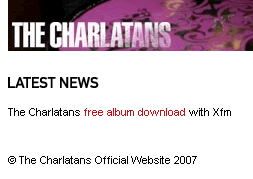 Charlatans To Give Away Their Single