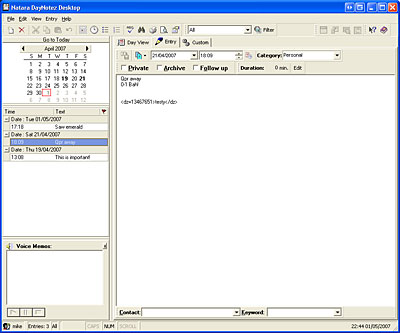 DayNotez v3 For Palm And Pocket PC Review (76%)