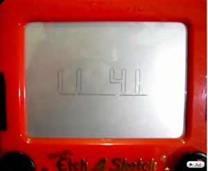 Etch A Sketch Clock: Fantastic