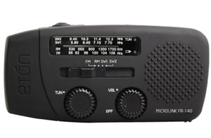 Eton FR140 Microlink Wind-Up/Solar Powered Radio With Torch And Charger (86%)