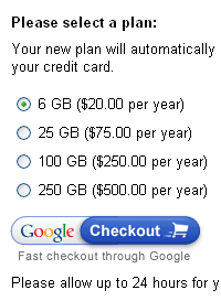 GMail: Pay For Increased Storage