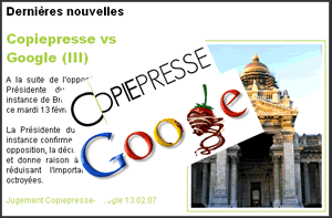 Google Breaching Belgian Copyright: Judge
