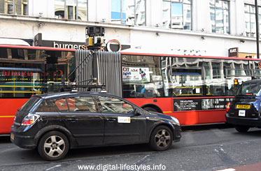 Google Street View Camera Car Snapped In Central London