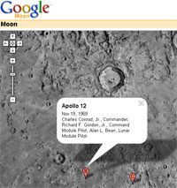 Google Moon 'launches'