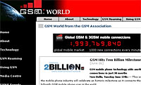 GSM Mobiles Hit The Two Billion Mark