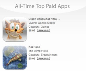 Apple Lists Top 20 Free And Paid iPhone Apps