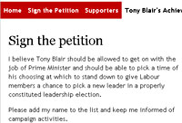 'Keeping The Faith' Pro-Blair Website Comes Unstuck