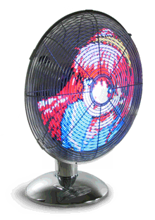 Say Goodbye To Boring Fans With The LED Art Fan