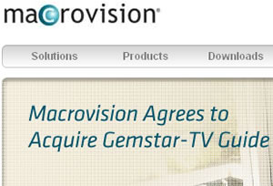 Macrovision Buying Gemstar-TV Guide