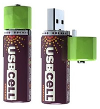 Moxia USBCell: Rechargeable Batteries via USB