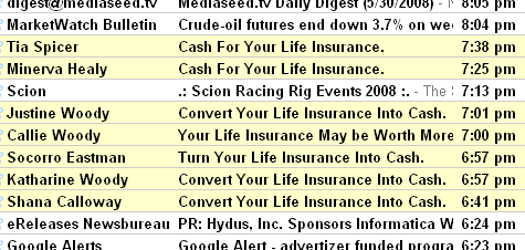 Cash For Your Life Insurance: New Spam Attack