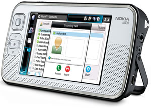 Nokia N800 Skype'd