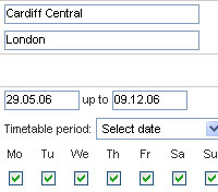 Personal Train Timetables For Mobiles, PCs and Palms (85%)