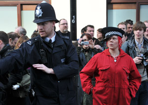 Photographers Protest Outside Scotland Yard