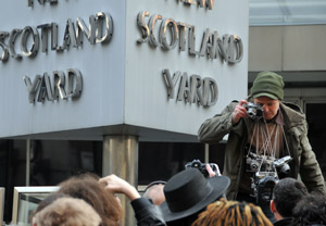 Photographers Protest Outside Scotland Yard