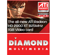 Diamond Multimedia Unleash Radeon HD 2900 XT 1GB Graphics Card