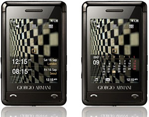 Samsung Armani Phone Packs Haptic Feedback Interface