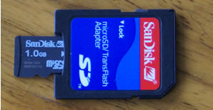 SanDisk microSD 1GB: Gosh It's Small