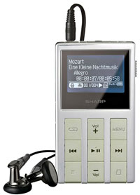 MP-B200 and MP-B300 MP3 Players From Sharp