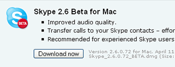 Skype Call Transfer Feature Shows On Macs First!