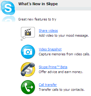 New PC Skype (3.5) Released: New features