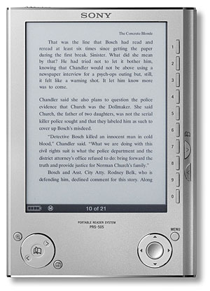 Sony PRS-505 eBook Reader Announced