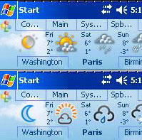 SPB Weather plug in for Pocket PCs