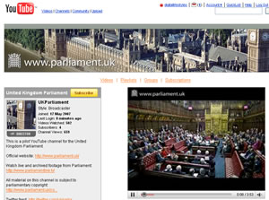 House Of Lords YouTube Channel Launches