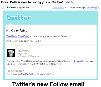 Twitter Smarten Its Follow Email - To Become Twimailer look-a-like