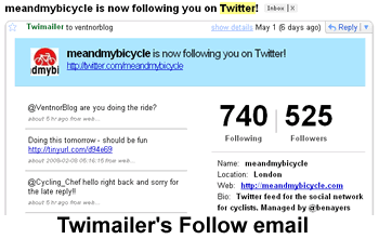 Twitter Smarten Its Follow Email - To Become Twimailer look-a-like