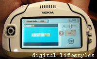 Nokia's 7700 showing Visual Radio