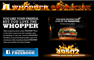 Whopper Sacrifice