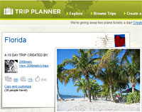 Yahoo Launches Trip Planner